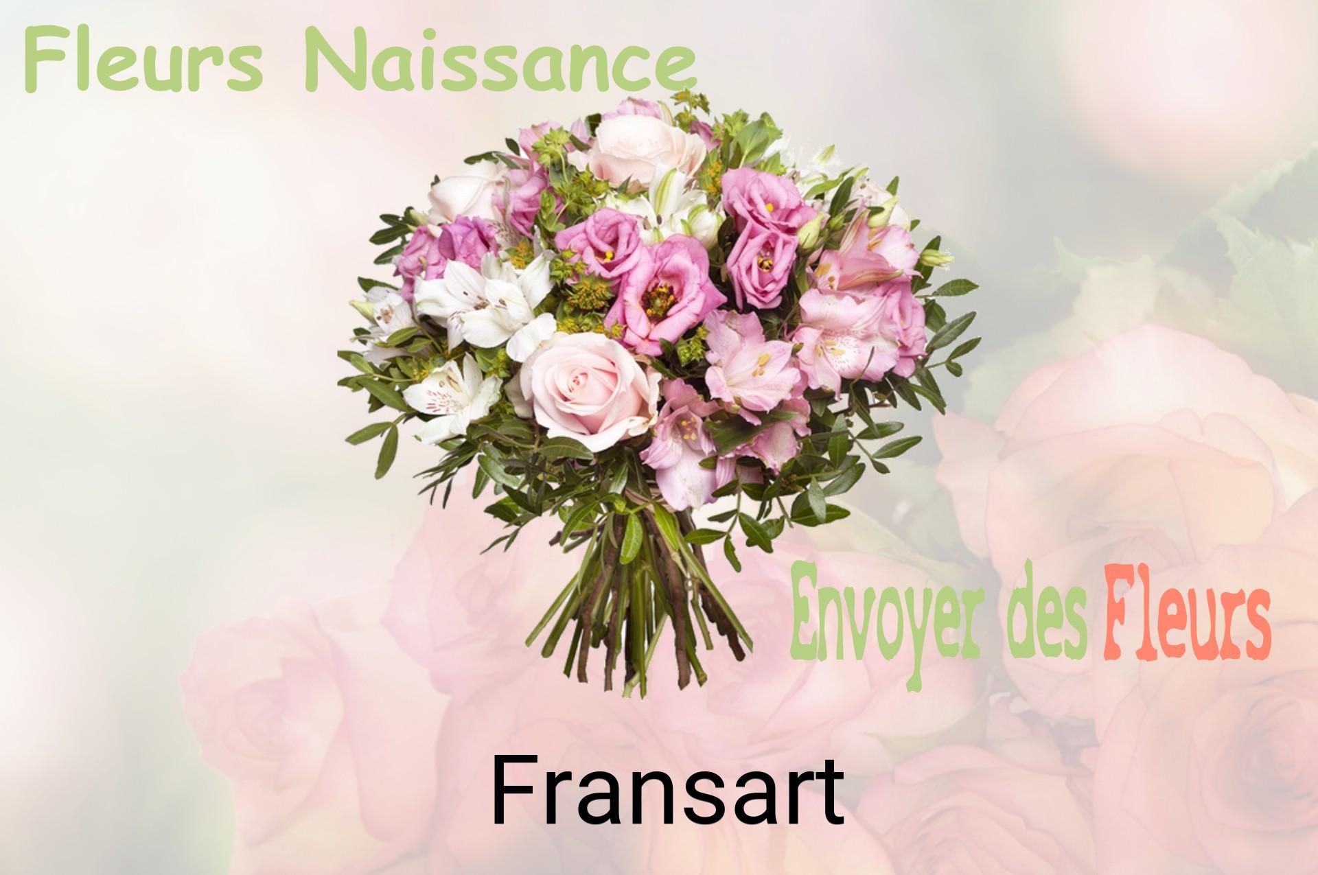 Bouquet de fleurs de naissance livré à Fransart
